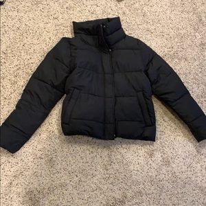 Abercrombie puffer jacket in black